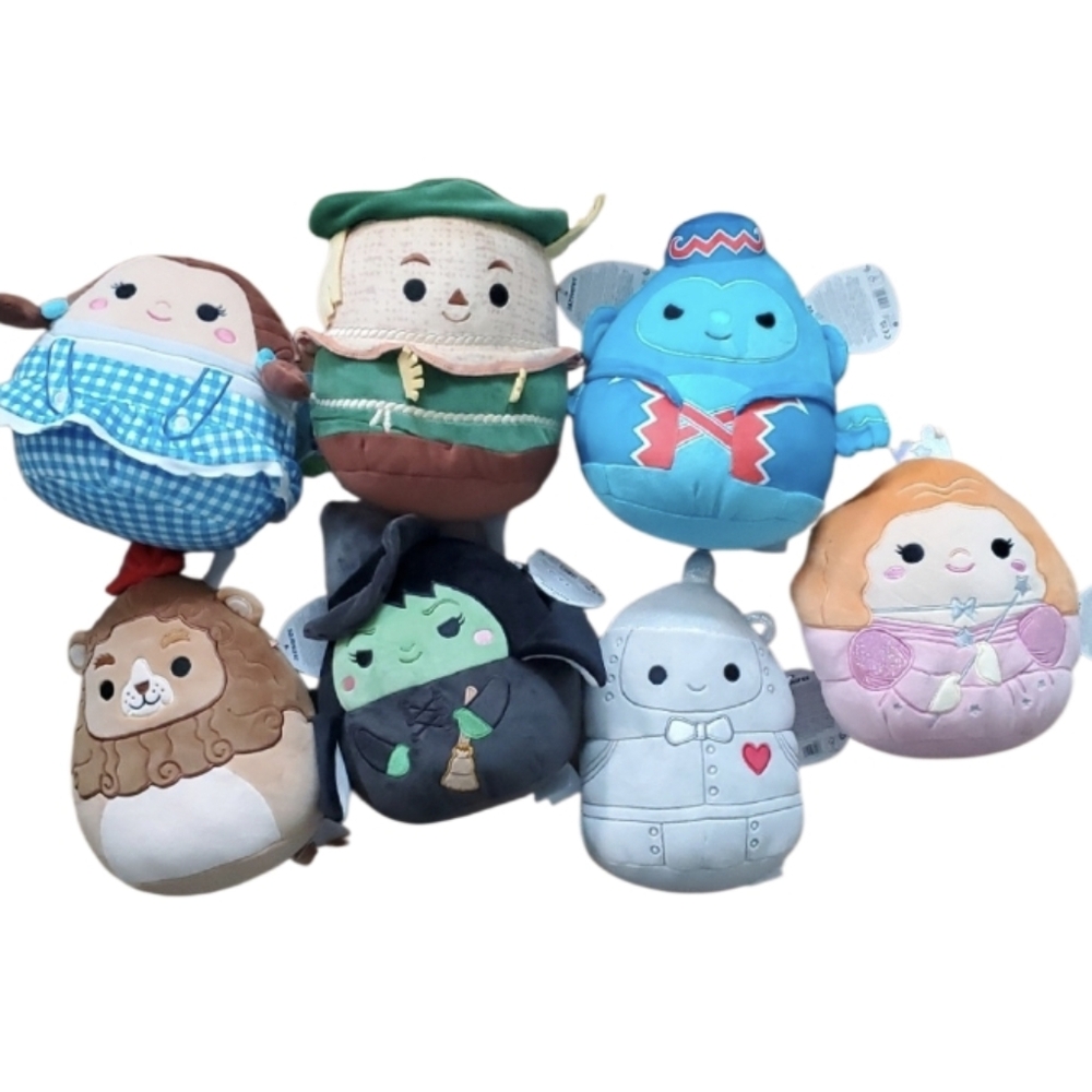 Squishmallows NWT Wizard of Oz Plush Toy Set 85th Anniversary 7 Piece‎ Complete